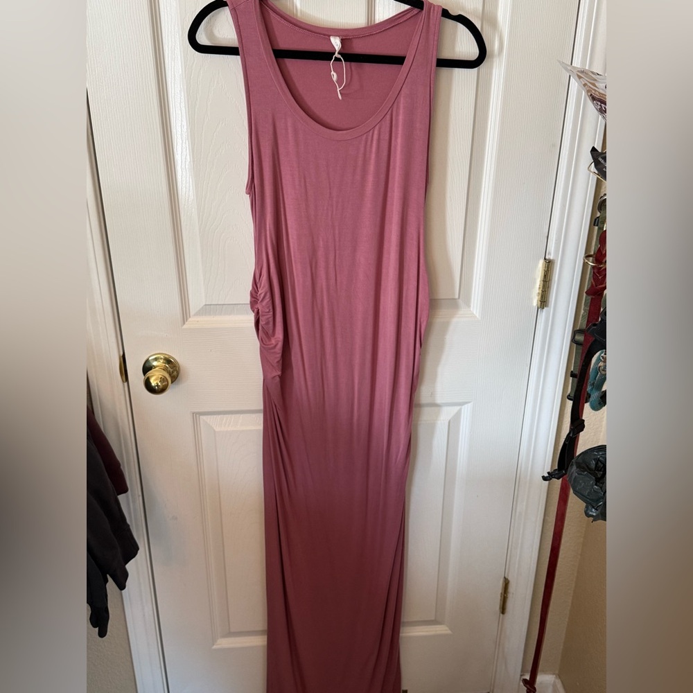 Pinkblush Sleeveless Rose Maxi Dress